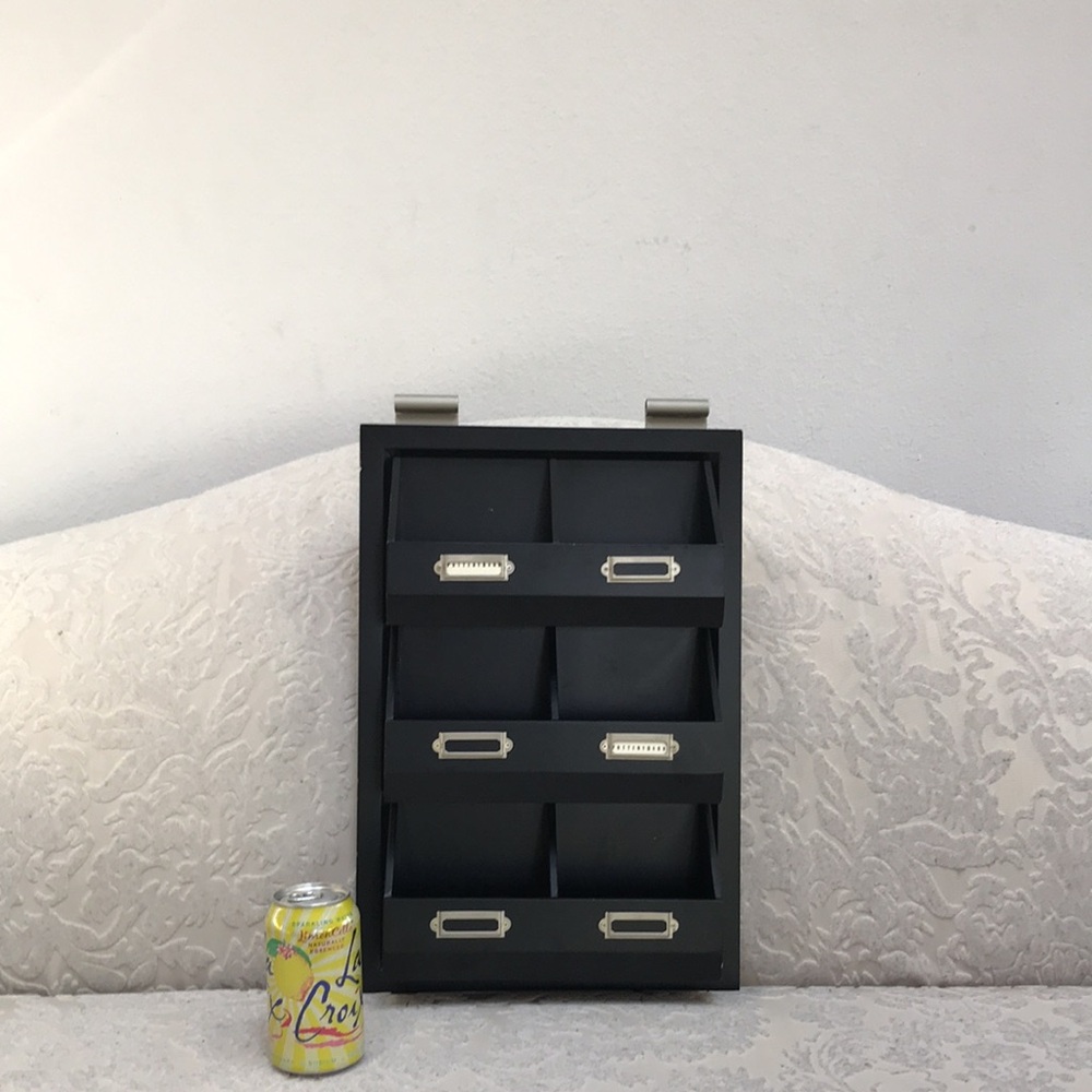 Pottery Barn Black Compact Wall-Mounted Storage Organizer - Picture 6 of 10